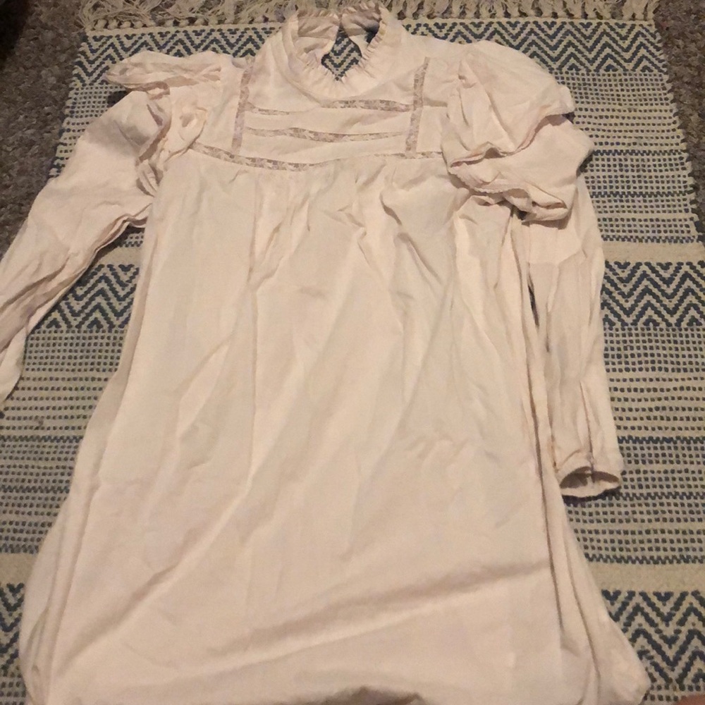 Pastel pink babydoll dress